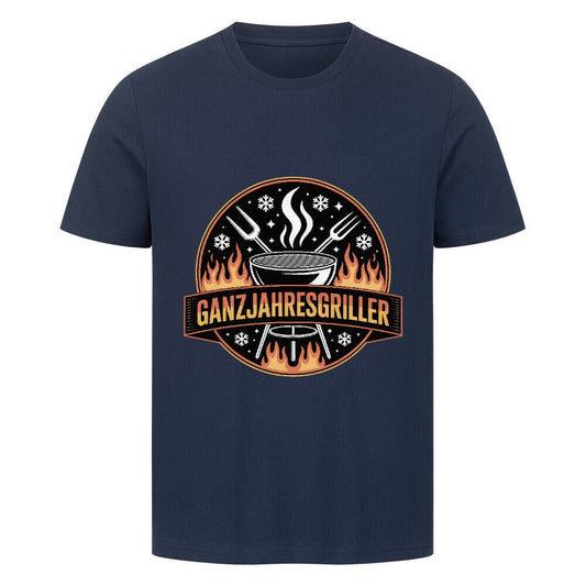 Ganzjahresgriller - Logo - HigherBlanks Premium T-Shirt | T-Shirt | Meatware