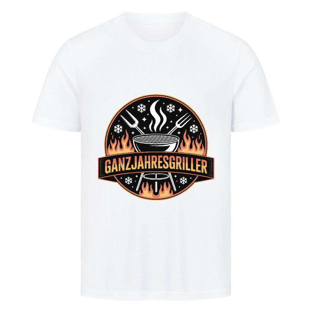 Ganzjahresgriller - Logo - HigherBlanks Premium T-Shirt | T-Shirt | Meatware