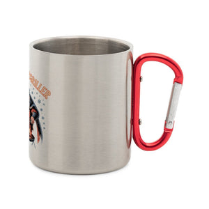 Ganzjahresgriller - Wikinger - Edelstahl - Tasse mit Karabiner | Mug | Meatware