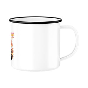 Grill Queen – Feuer unter Kontrolle - Emaille Tasse | Mug | Meatware