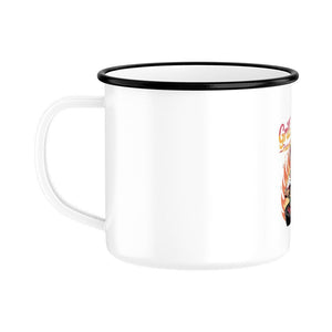 Grill Queen – Feuer unter Kontrolle - Emaille Tasse | Mug | Meatware