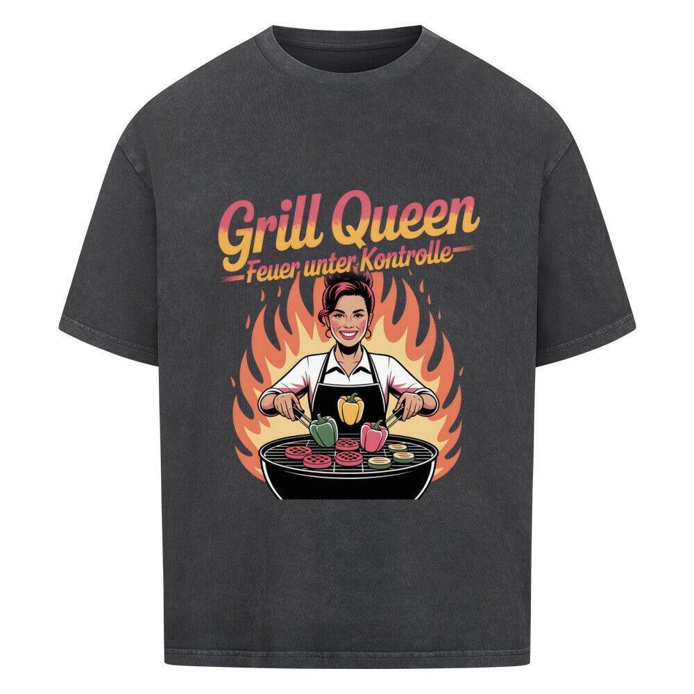 Grill Queen – Feuer unter Kontrolle - VACANCY Oversized Shirt | T-Shirt | Meatware