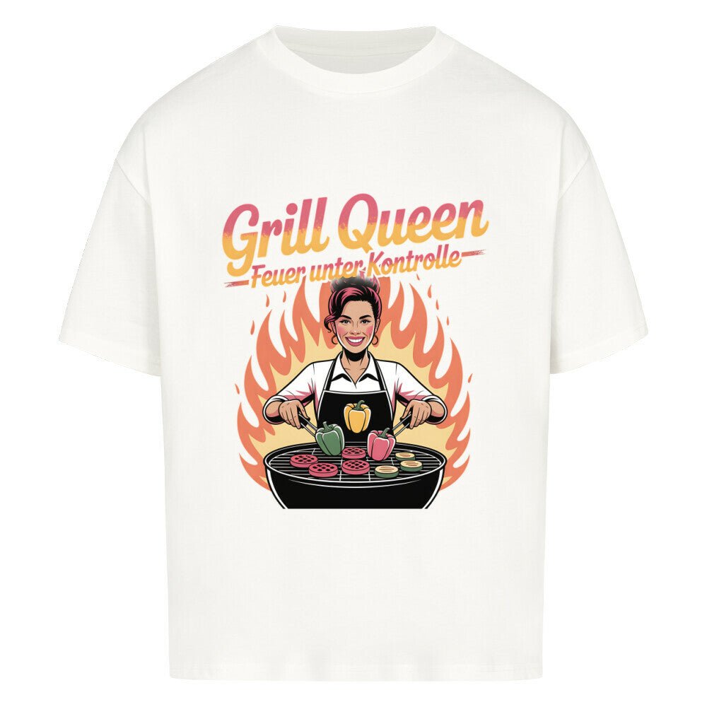 Grill Queen – Feuer unter Kontrolle - VACANCY Oversized Shirt | T-Shirt | Meatware
