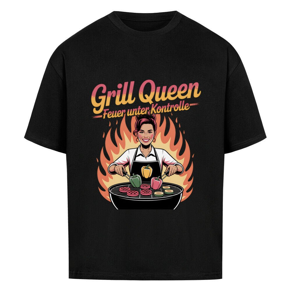 Grill Queen – Feuer unter Kontrolle - VACANCY Oversized Shirt | T-Shirt | Meatware