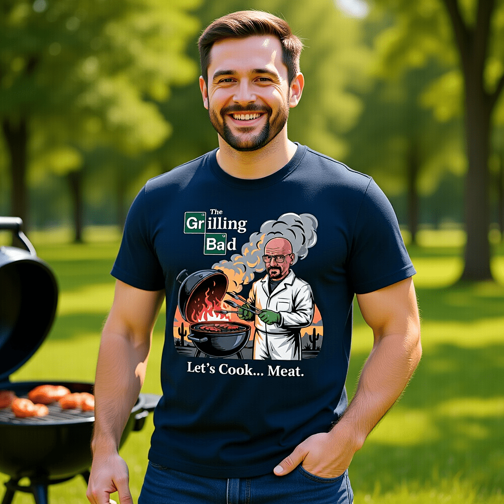 Grilling Bad - HigherBlanks Premium T-Shirt | T-Shirt | Meatware