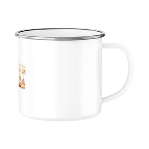 Grillmaster @Work - Edelstahl - Tasse mit Karabiner - Emaille Tasse | Mug | Meatware