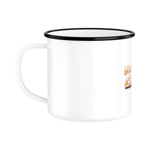Grillmaster @Work - Edelstahl - Tasse mit Karabiner - Emaille Tasse | Mug | Meatware