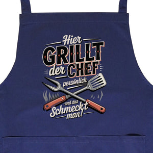 Hier grillt der Chef persönlich - Grillschürze | Apron | Meatware