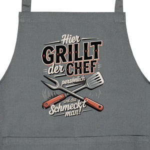 Hier grillt der Chef persönlich - Grillschürze | Apron | Meatware