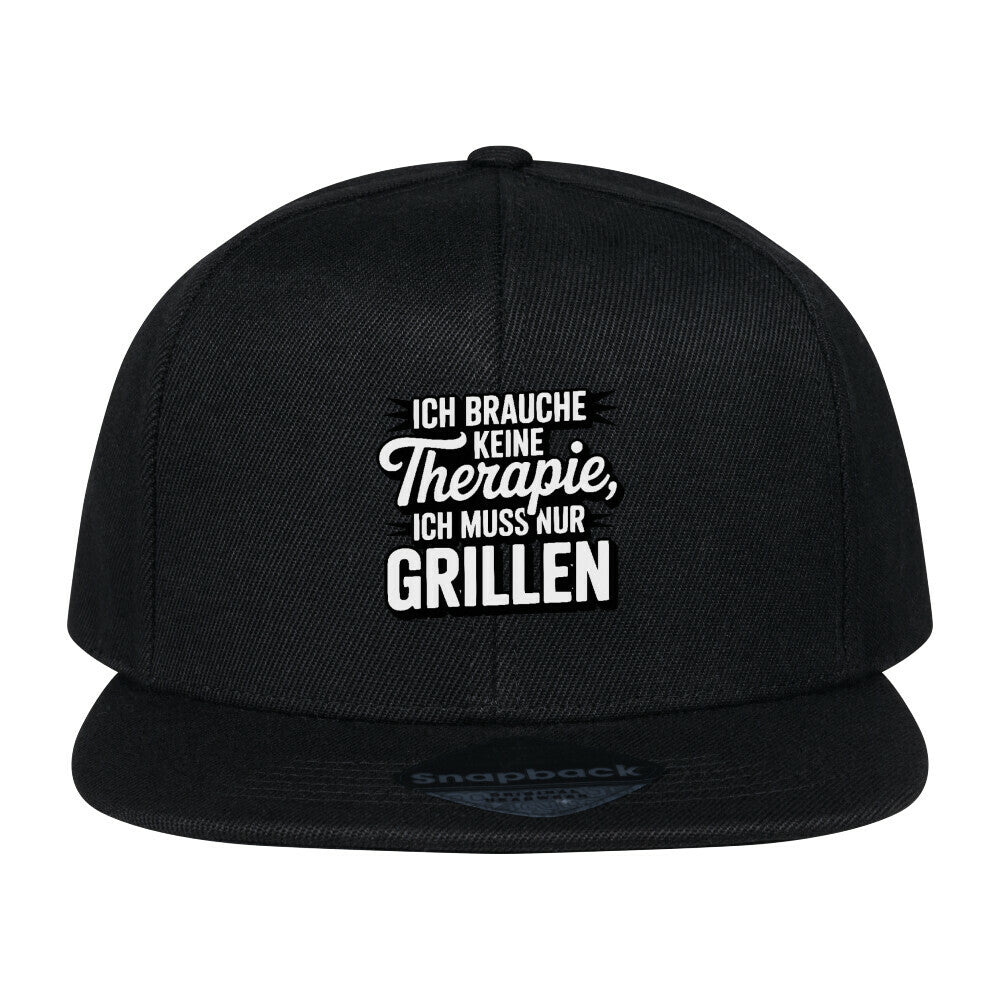 Ich brauche keine Therapie, ich muss nur Grillen - Snapback Cap | Cap | Meatware