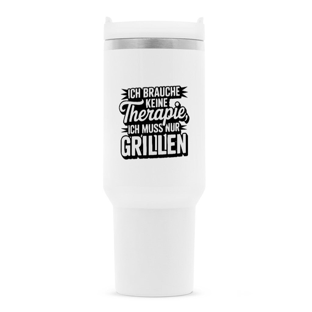 Ich brauche keine Therapie, ich muss nur Grillen - Thermobecher | Mug | Meatware