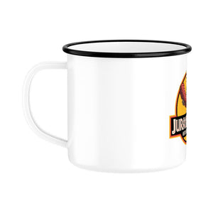 Jurassic Pork – Meat Finds a Way - Emaille Tasse | Mug | Meatware