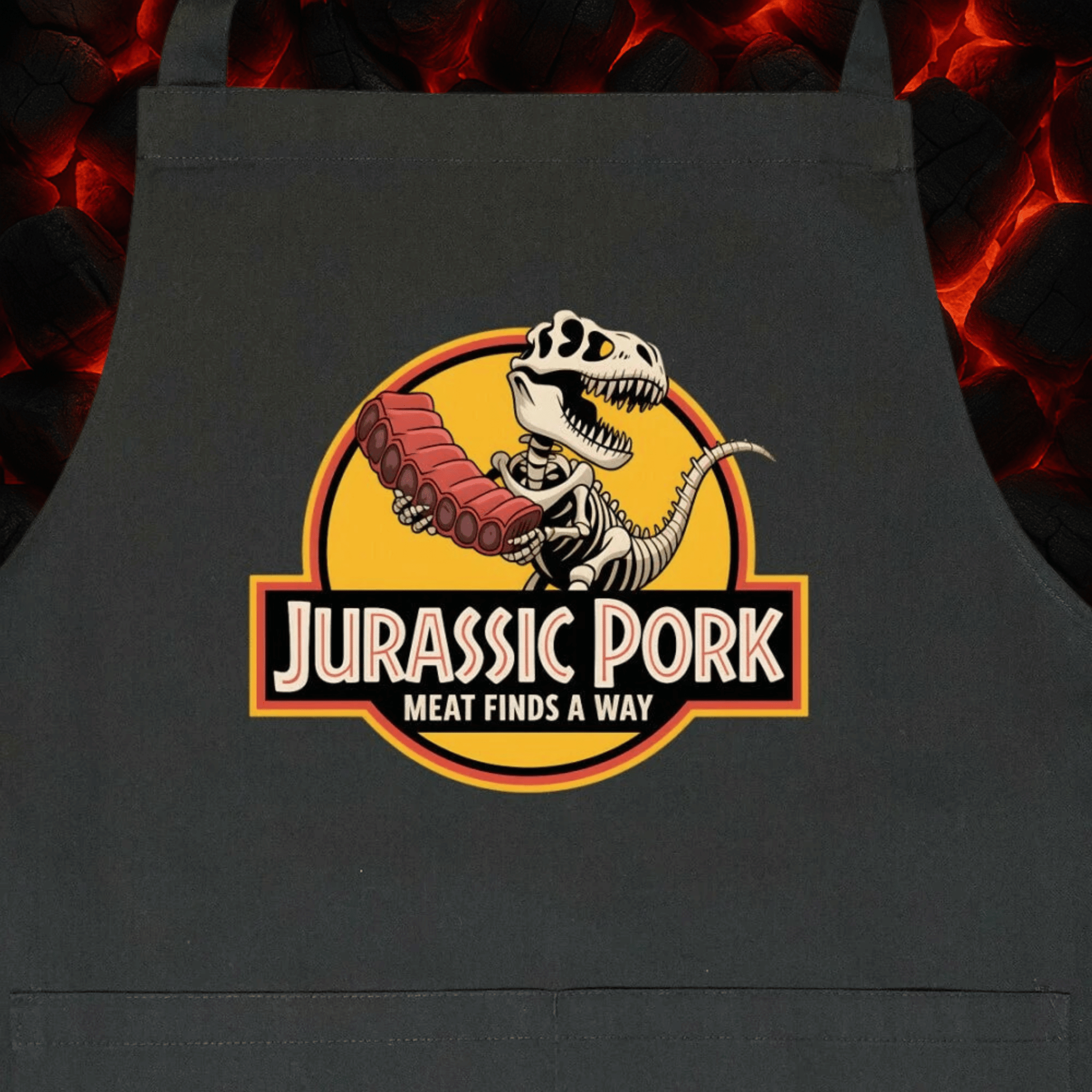 Jurassic Pork – Meat Finds a Way - Grillschürze | Apron | Meatware
