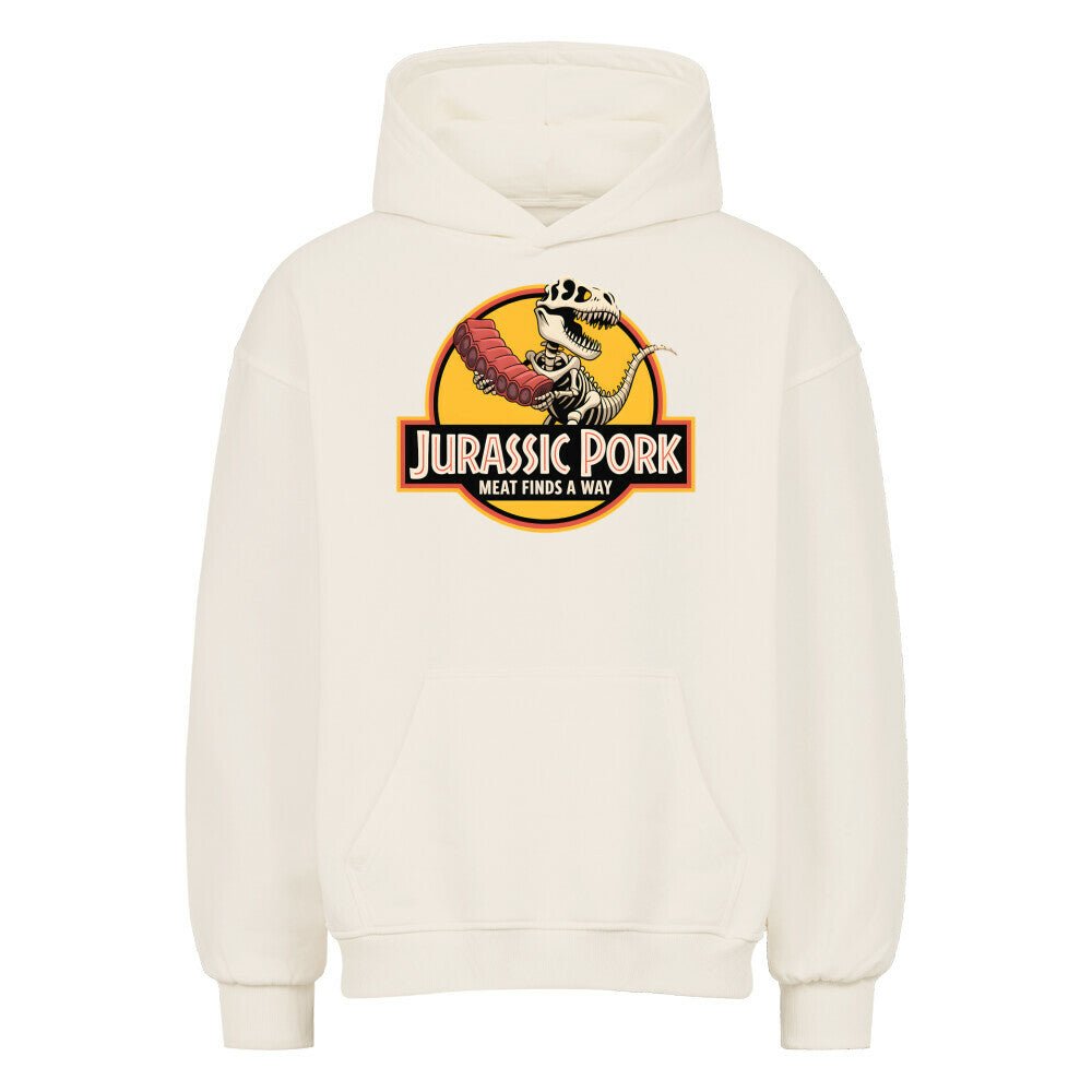 Jurassic Pork – Meat Finds a Way - VACANCY Oversized Hoodie | Hoodie | Meatware