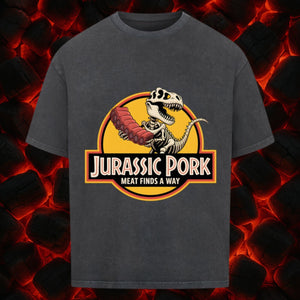 Jurassic Pork – Meat Finds a Way - VACANCY Oversized Shirt | T-Shirt | Meatware