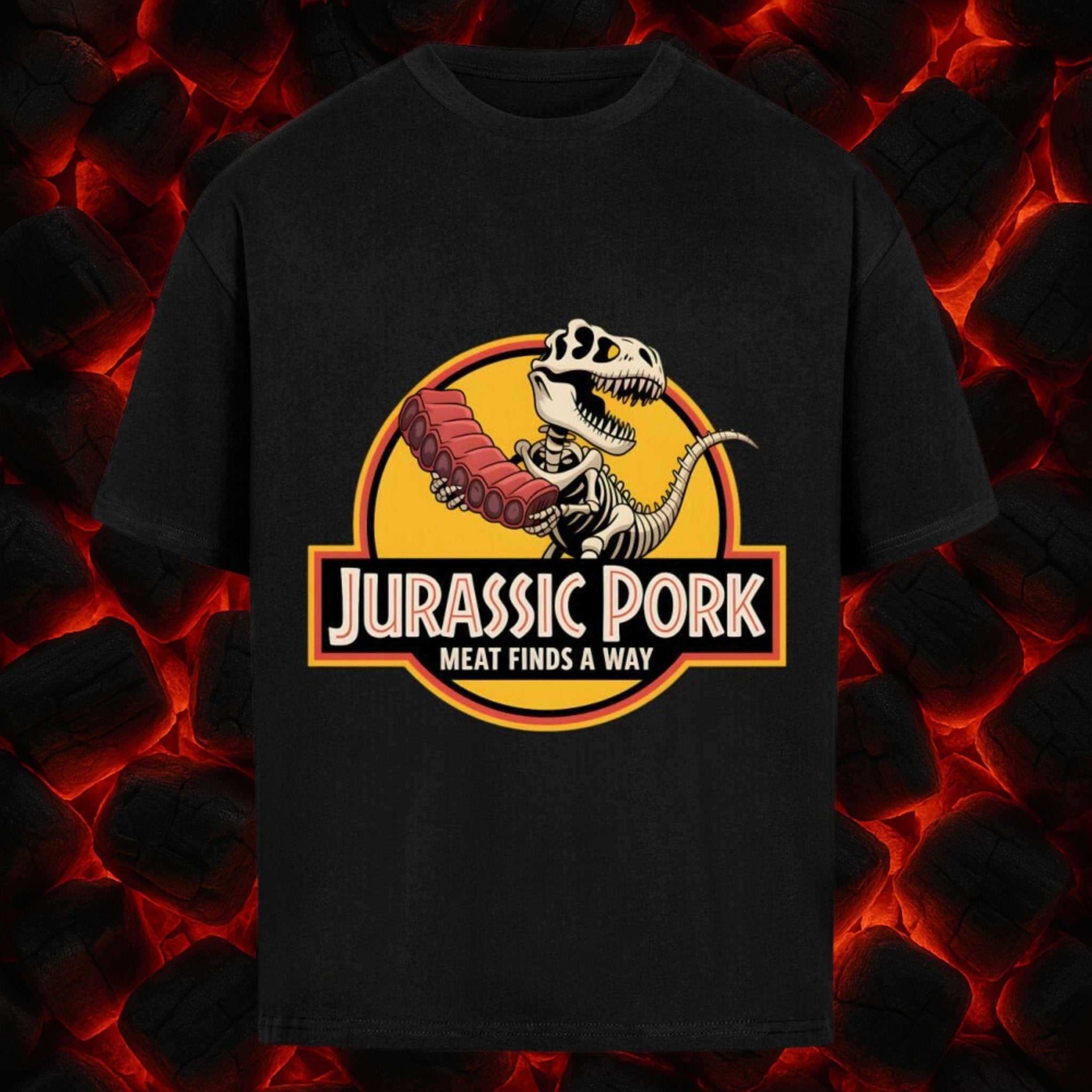 Jurassic Pork – Meat Finds a Way - VACANCY Oversized Shirt | T-Shirt | Meatware