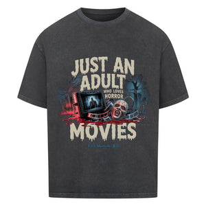 Just an Adult Who Loves Horror Movies Oversized Shirt - VACANCY Oversized Shirt | T-Shirt | Meatware