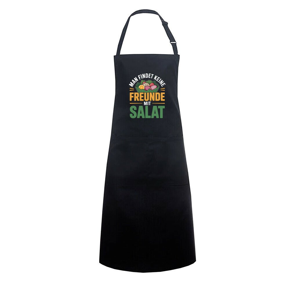 Man findet keine Freunde mit Salat - Grillschürze | Apron | Meatware