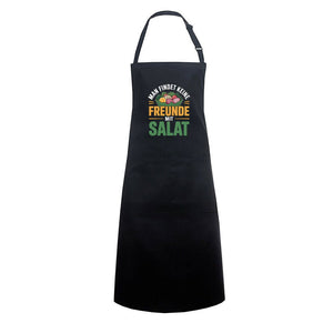 Man findet keine Freunde mit Salat - Grillschürze | Apron | Meatware