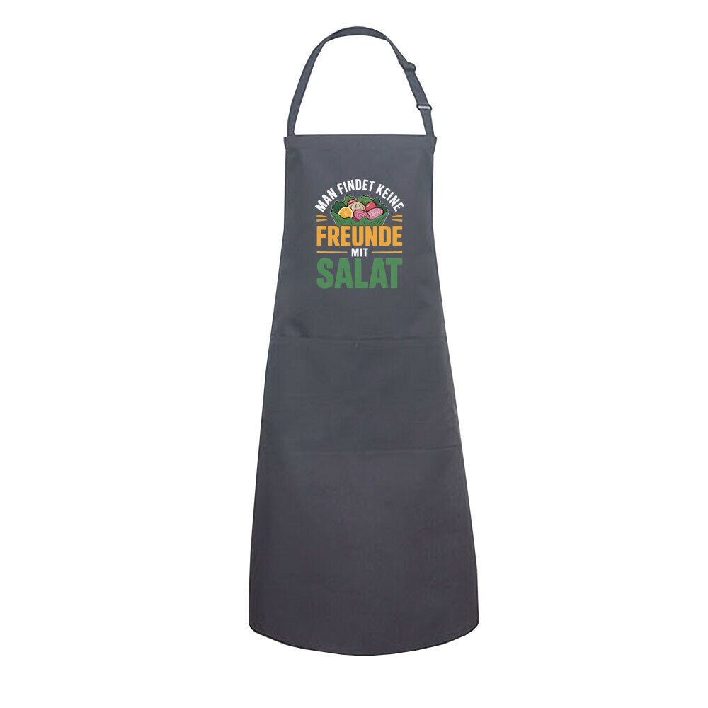 Man findet keine Freunde mit Salat - Grillschürze | Apron | Meatware