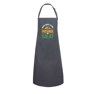 Man findet keine Freunde mit Salat - Grillschürze | Apron | Meatware