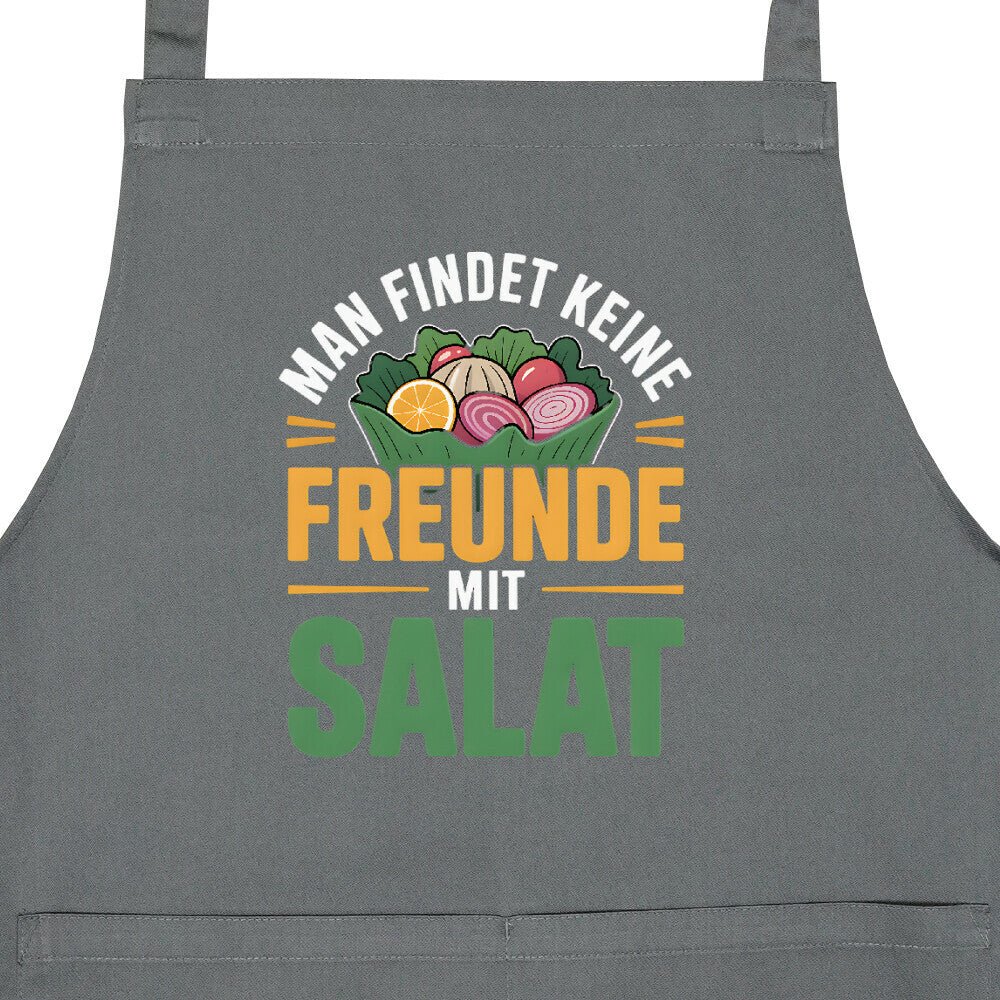 Man findet keine Freunde mit Salat - Grillschürze | Apron | Meatware