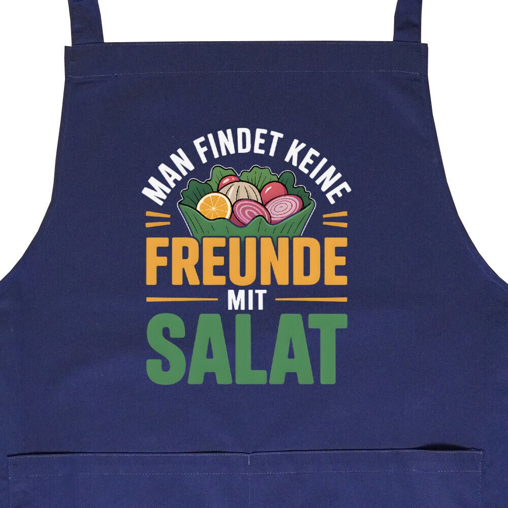 Man findet keine Freunde mit Salat - Grillschürze | Apron | Meatware