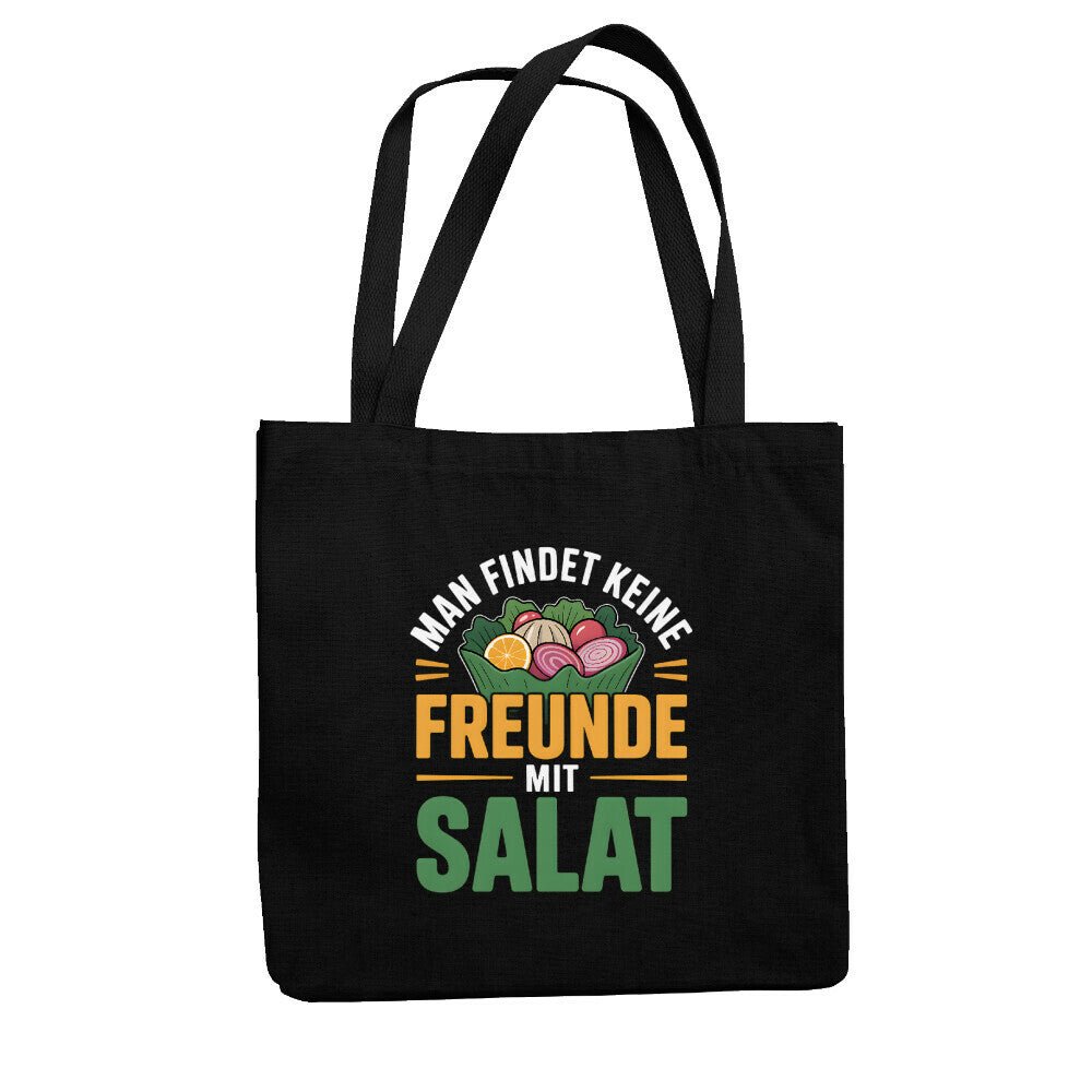 Man findet keine Freunde mit Salat - Jutebeutel | Bag | Meatware
