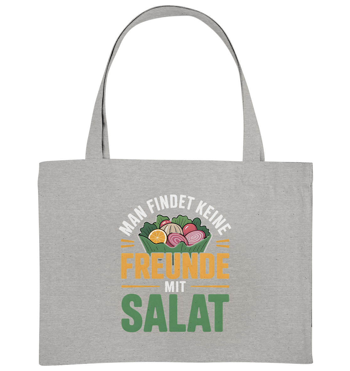 Man findet keine Freunde mit Salat - Organic Shopping - Bag | Taschen | Meatware