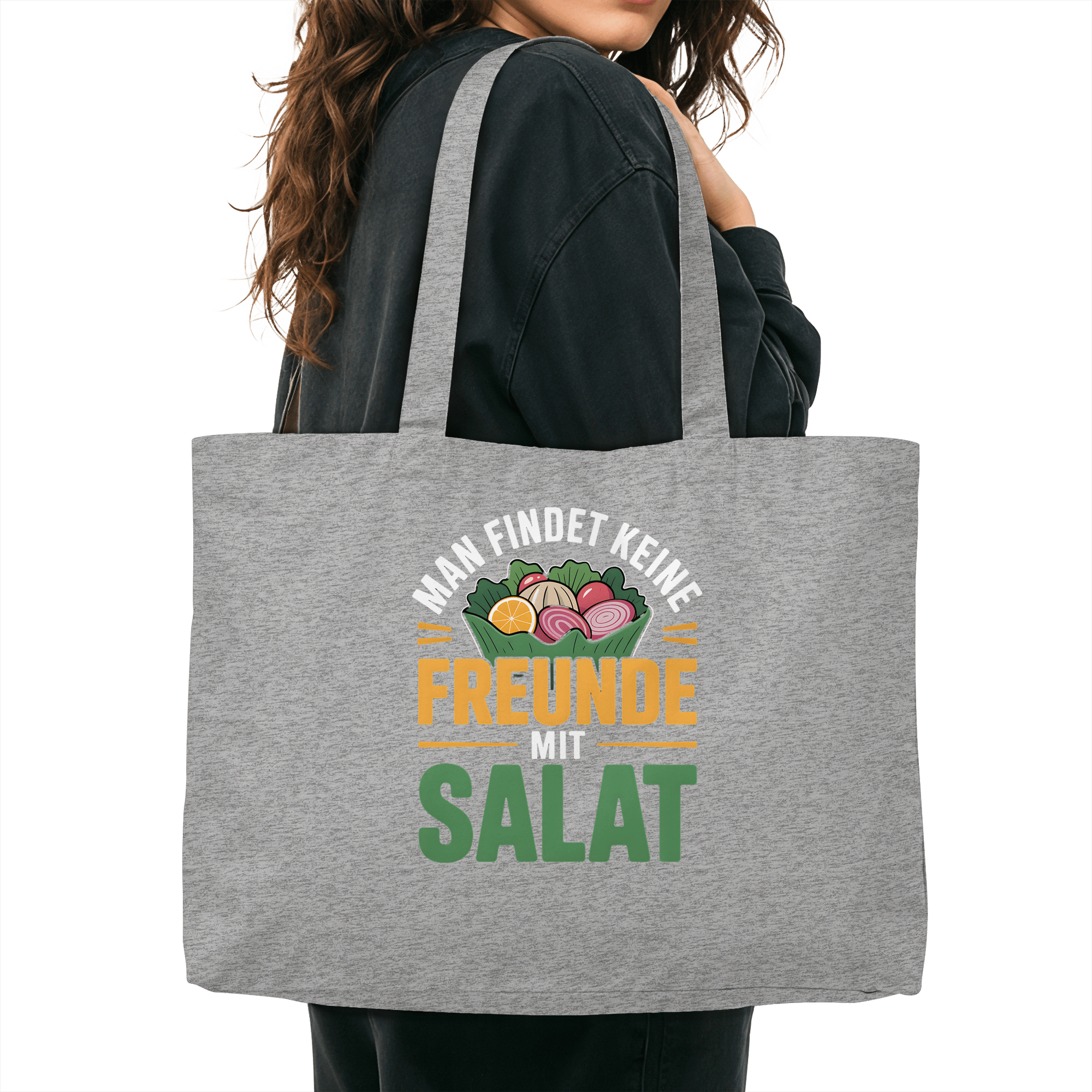 Man findet keine Freunde mit Salat - Organic Shopping - Bag | Taschen | Meatware