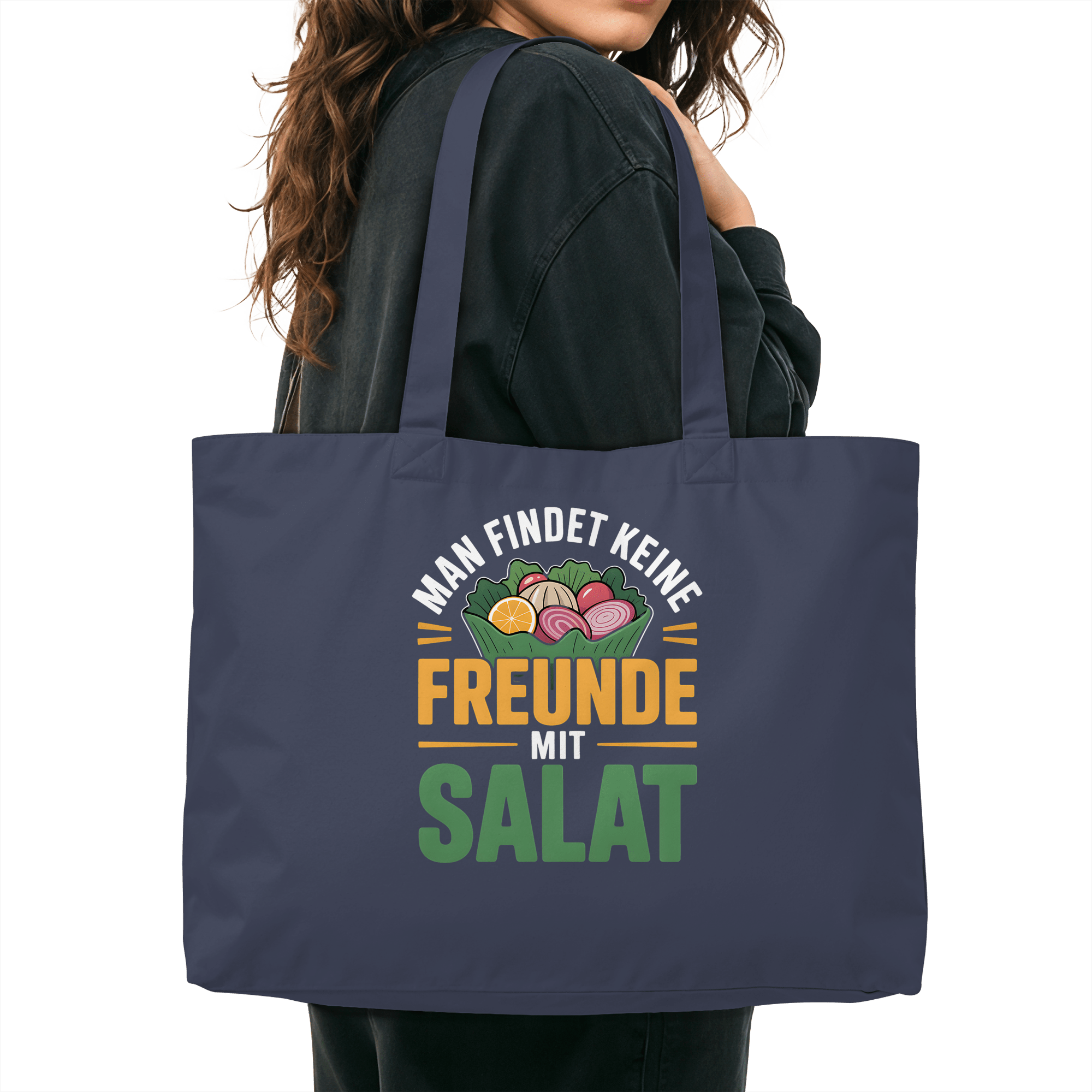 Man findet keine Freunde mit Salat - Organic Shopping - Bag | Taschen | Meatware