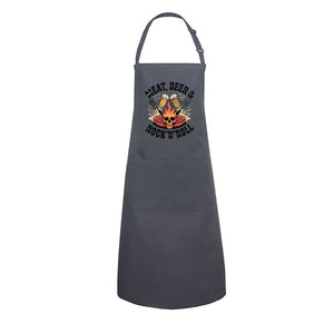 Meat, Beer & Rock N roll - Grillschürze | Apron | Meatware