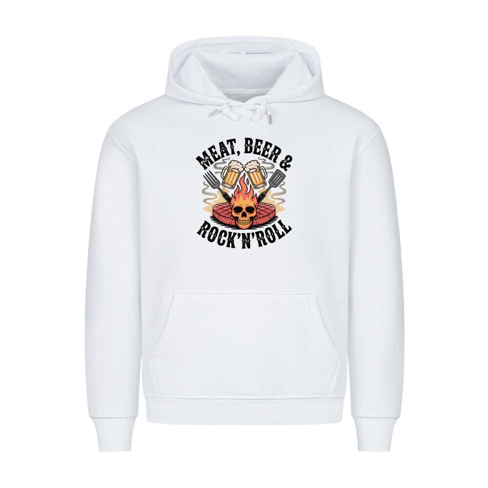Meat, Beer & Rock N roll - HigherBlanks Premium Hoodie | Hoodie | Meatware