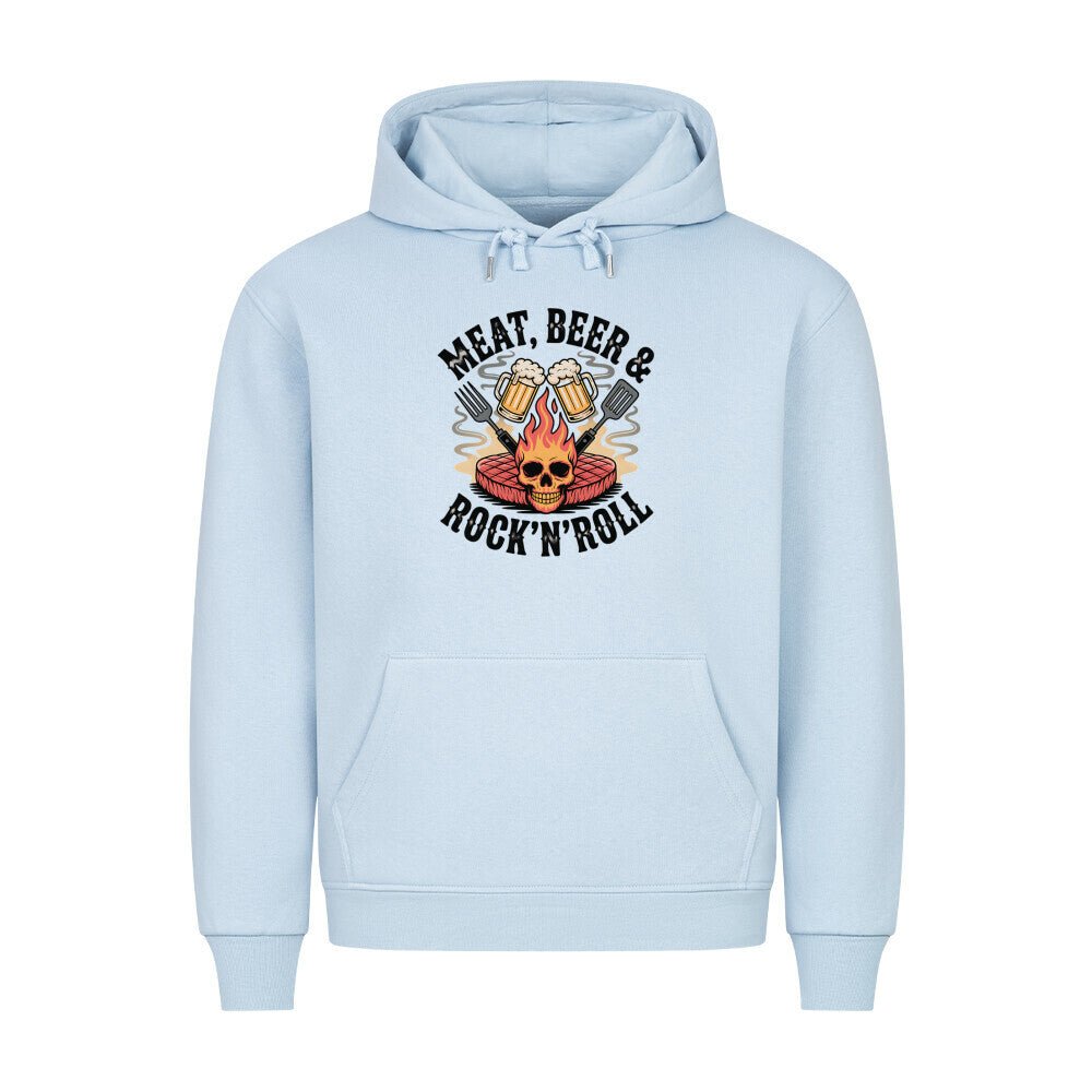 Meat, Beer & Rock N roll - HigherBlanks Premium Hoodie | Hoodie | Meatware
