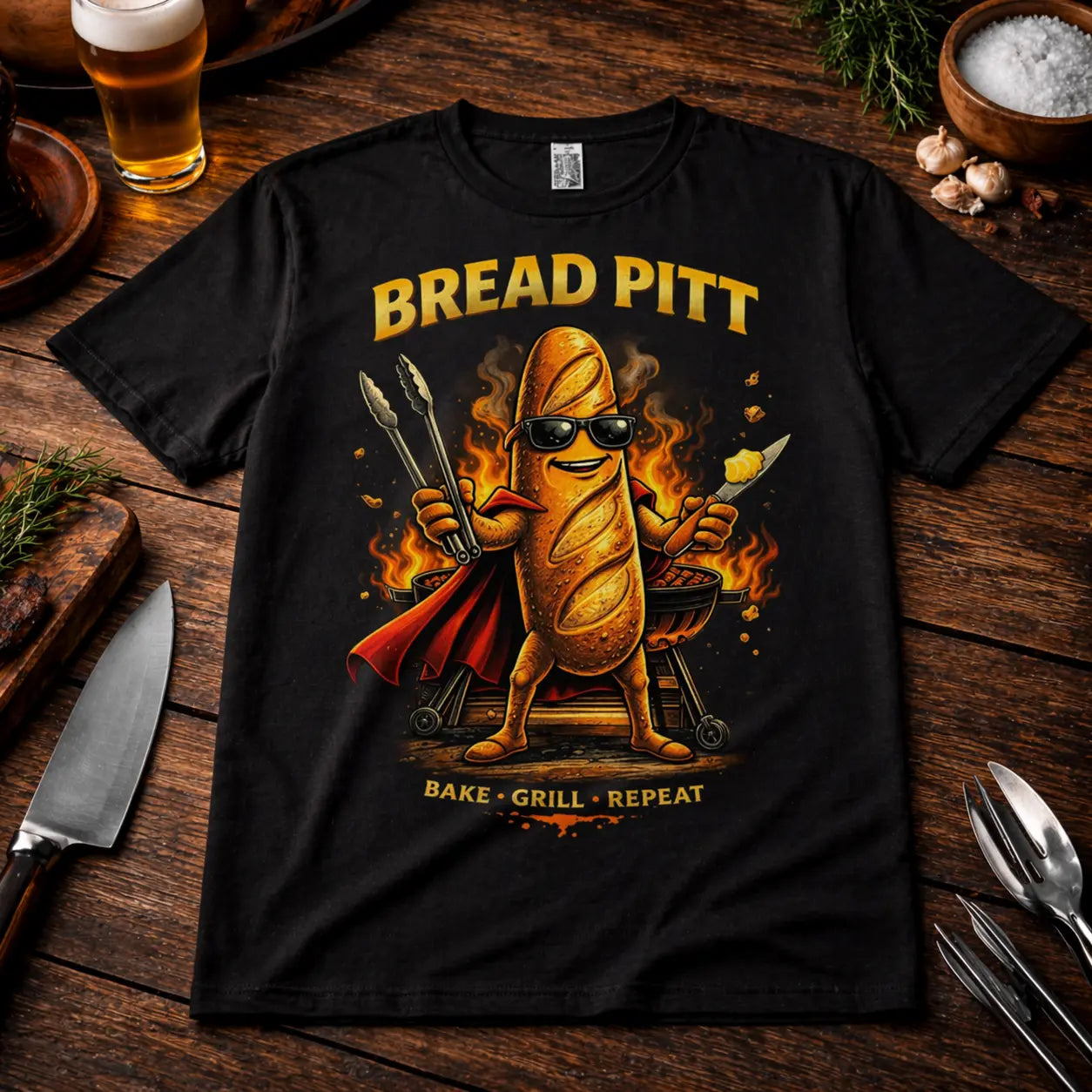 Bread Pitt Premium T-Shirt – Das knusprigste Wortspiel
