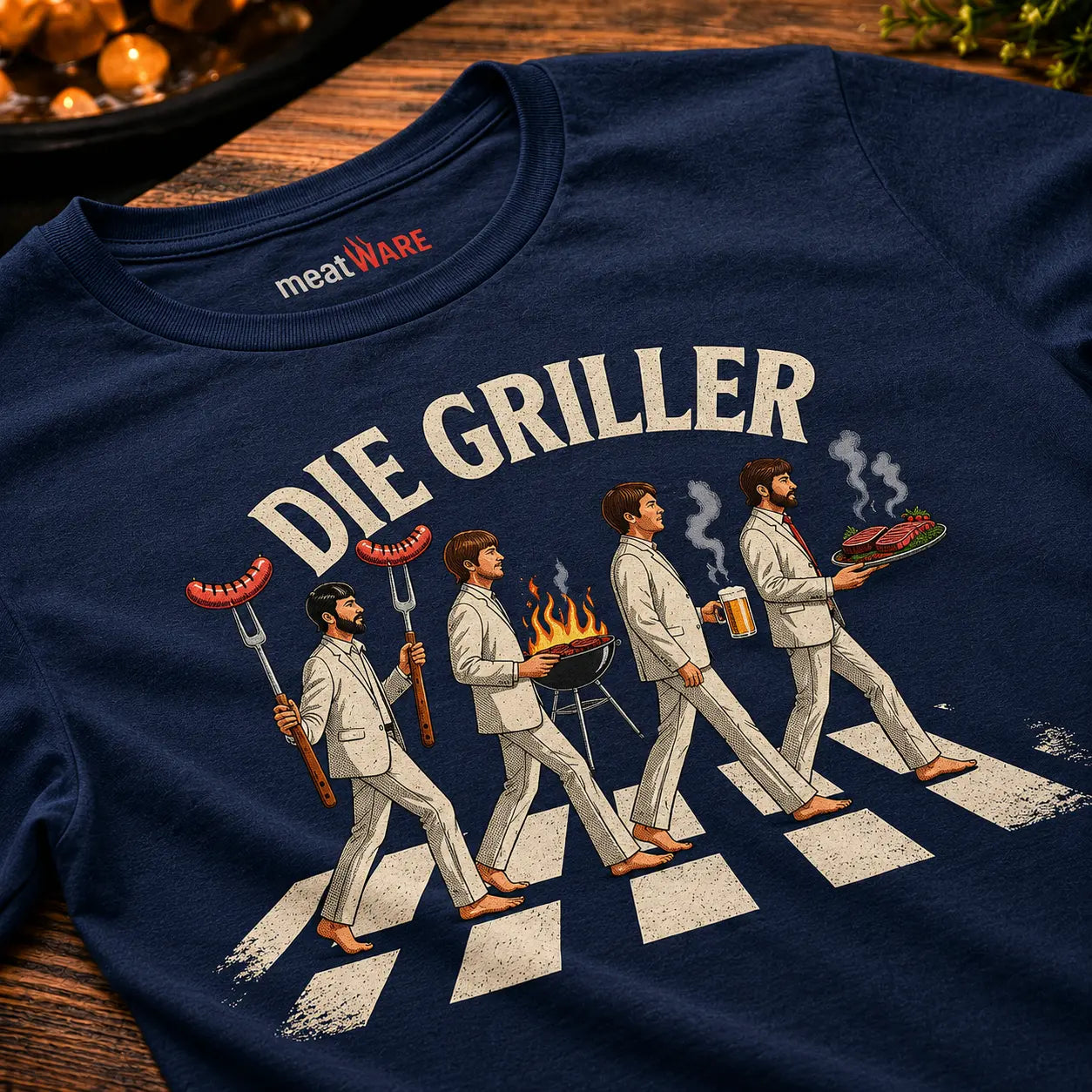 🔥 The Grillers – BBQ Abbey Road Shirt