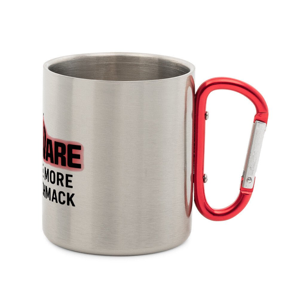 Meatware Logo - Edelstahl - Tasse mit Karabiner | Mug | Meatware