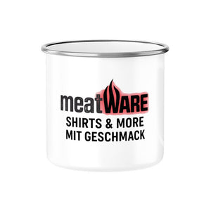 Meatware Logo - Emaille Tasse | Mug | Meatware