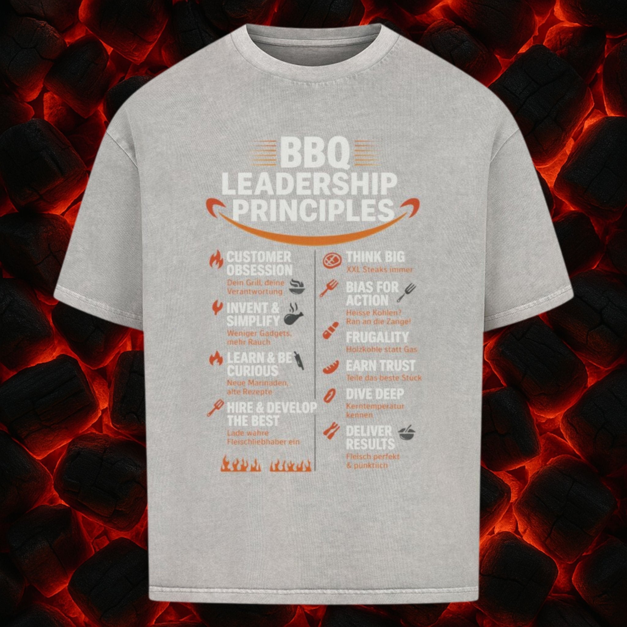 Meatwear – BBQ Leadership Principles - VACANCY Oversized Shirt | T-Shirt | Meatware
