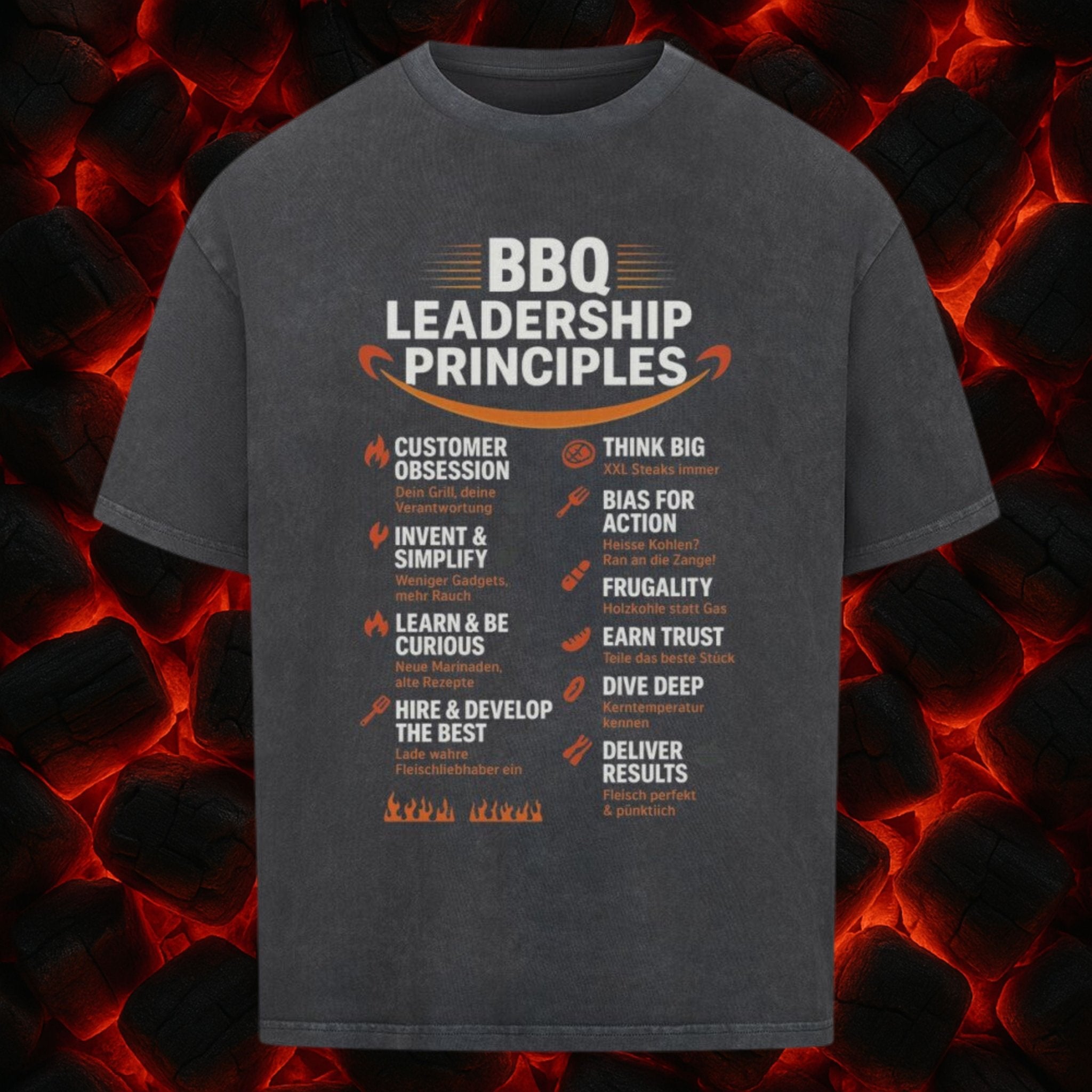 Meatwear – BBQ Leadership Principles - VACANCY Oversized Shirt | T-Shirt | Meatware