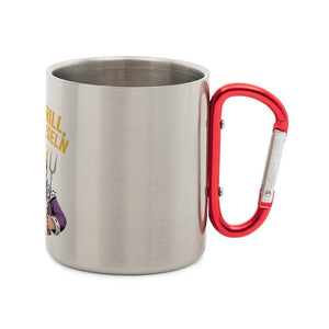 Mein Grill, meine Regeln - Edelstahl - Tasse mit Karabiner | Mug | Meatware