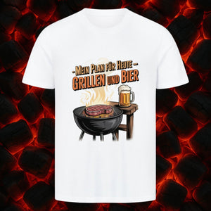 Mein Plan für Heute - Grillen und Bier - HigherBlanks Premium T-Shirt | T-Shirt | Meatware