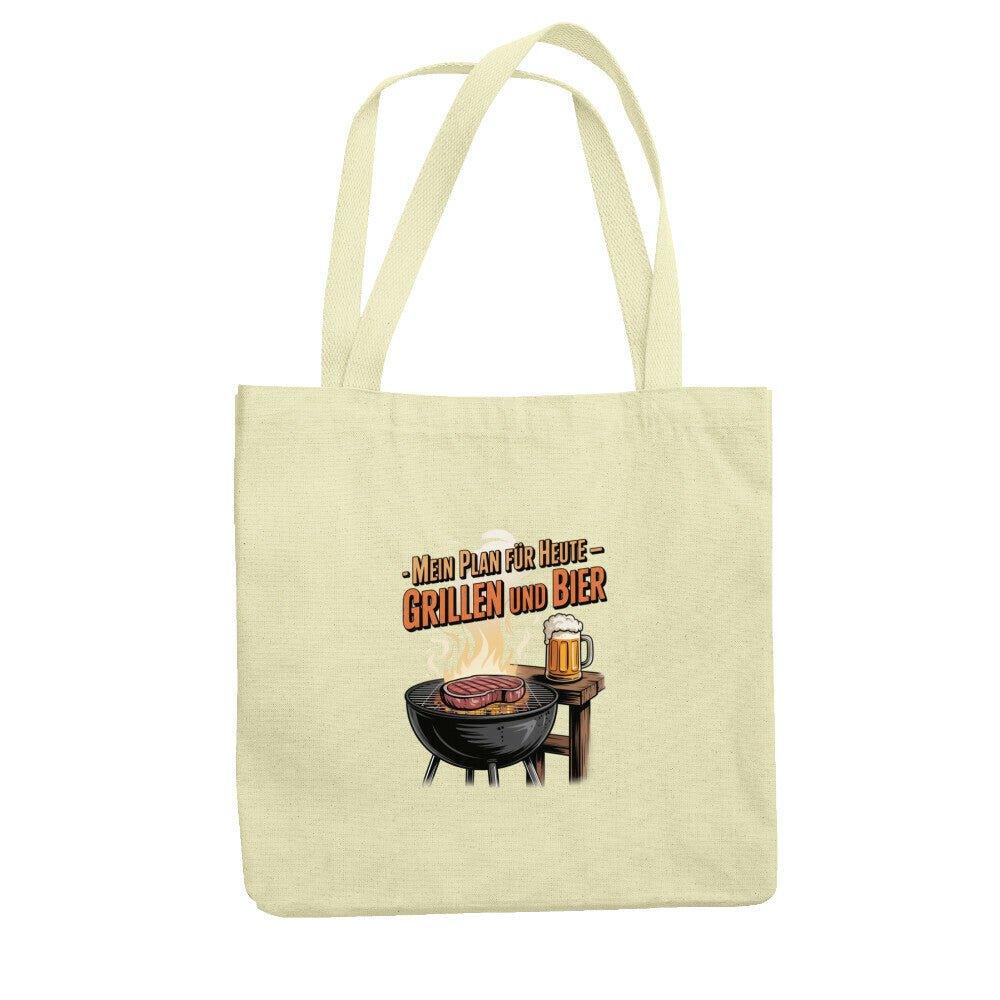 Mein Plan für Heute – Grillen und Bier – Jutebeutel | Bag | Meatware