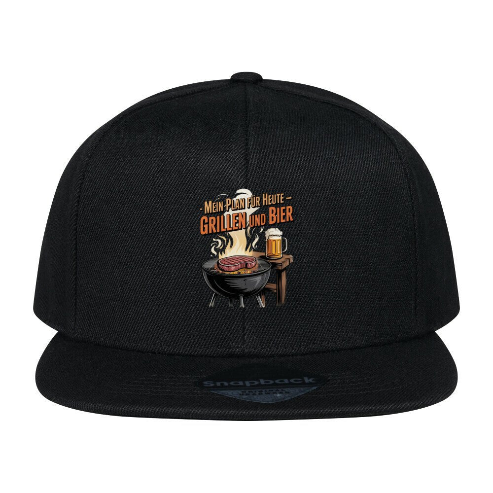 Mein Plan für Heute - Grillen und Bier - Snapback Cap | Cap | Meatware