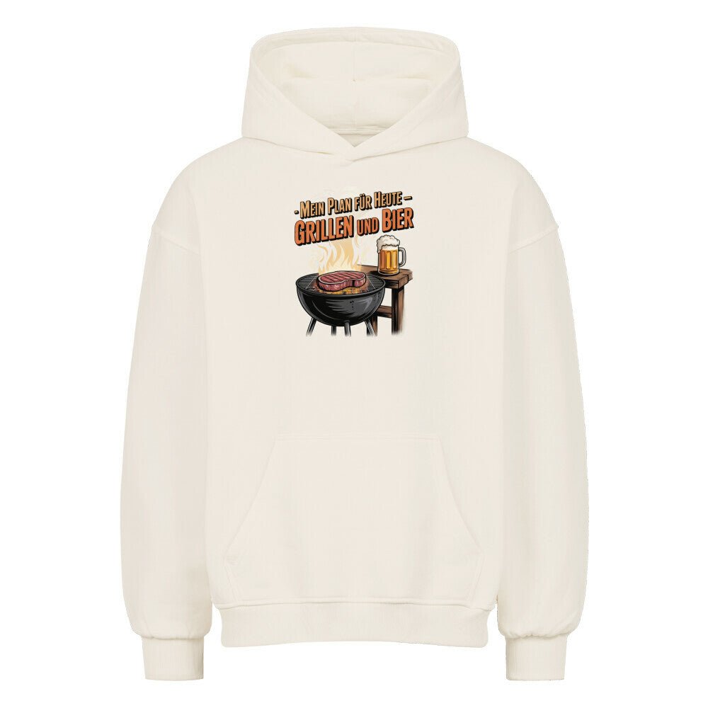 Mein Plan für Heute - Grillen und Bier - VACANCY Oversized Hoodie | Hoodie | Meatware