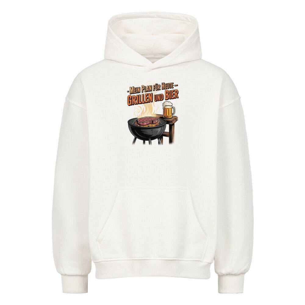 Mein Plan für Heute - Grillen und Bier - VACANCY Oversized Hoodie | Hoodie | Meatware