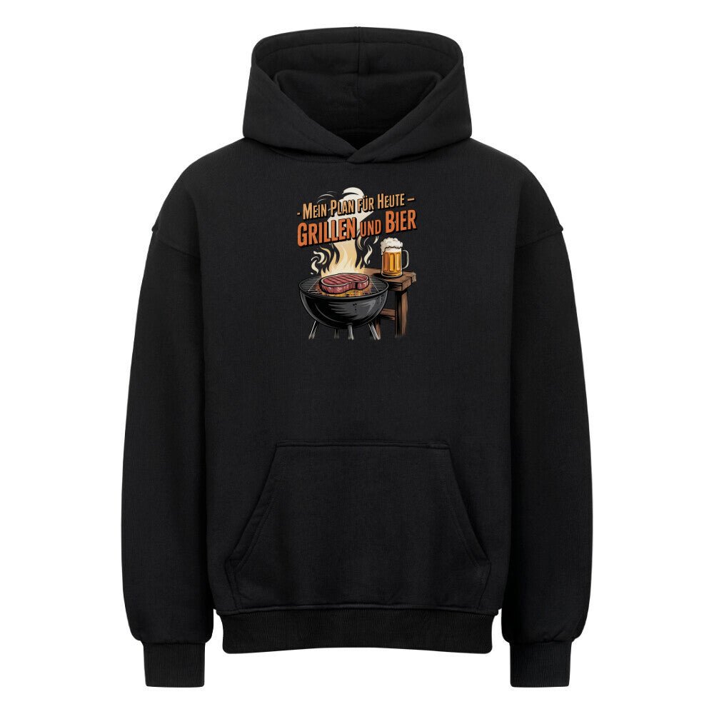 Mein Plan für Heute - Grillen und Bier - VACANCY Oversized Hoodie | Hoodie | Meatware