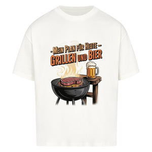 Mein Plan für Heute - Grillen und Bier - VACANCY Oversized Shirt | T-Shirt | Meatware