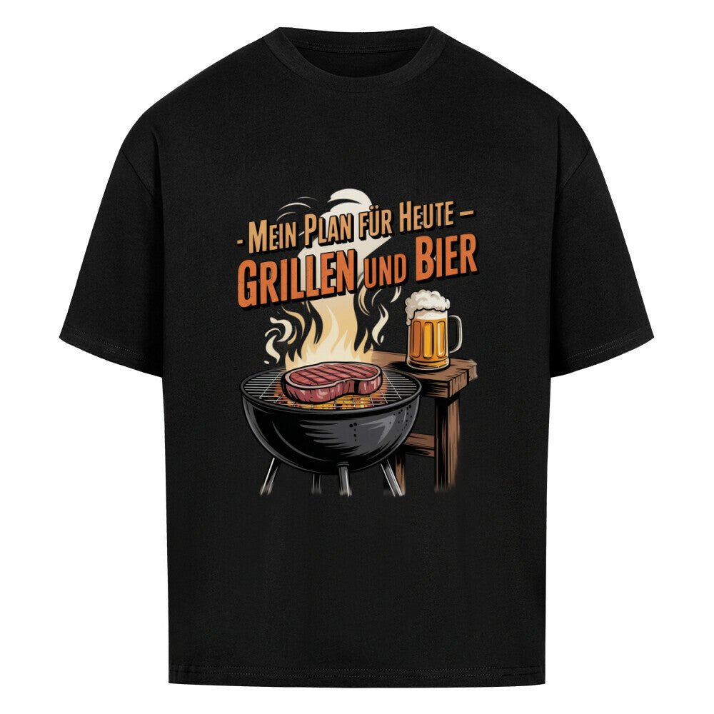 Mein Plan für Heute - Grillen und Bier - VACANCY Oversized Shirt | T-Shirt | Meatware