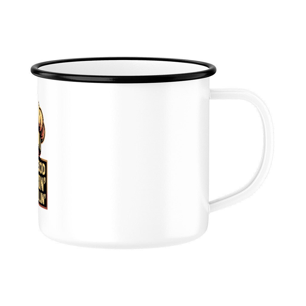Mr. Good Lookin’ is Grillin’ – Emaille Tasse | Mug | Meatware